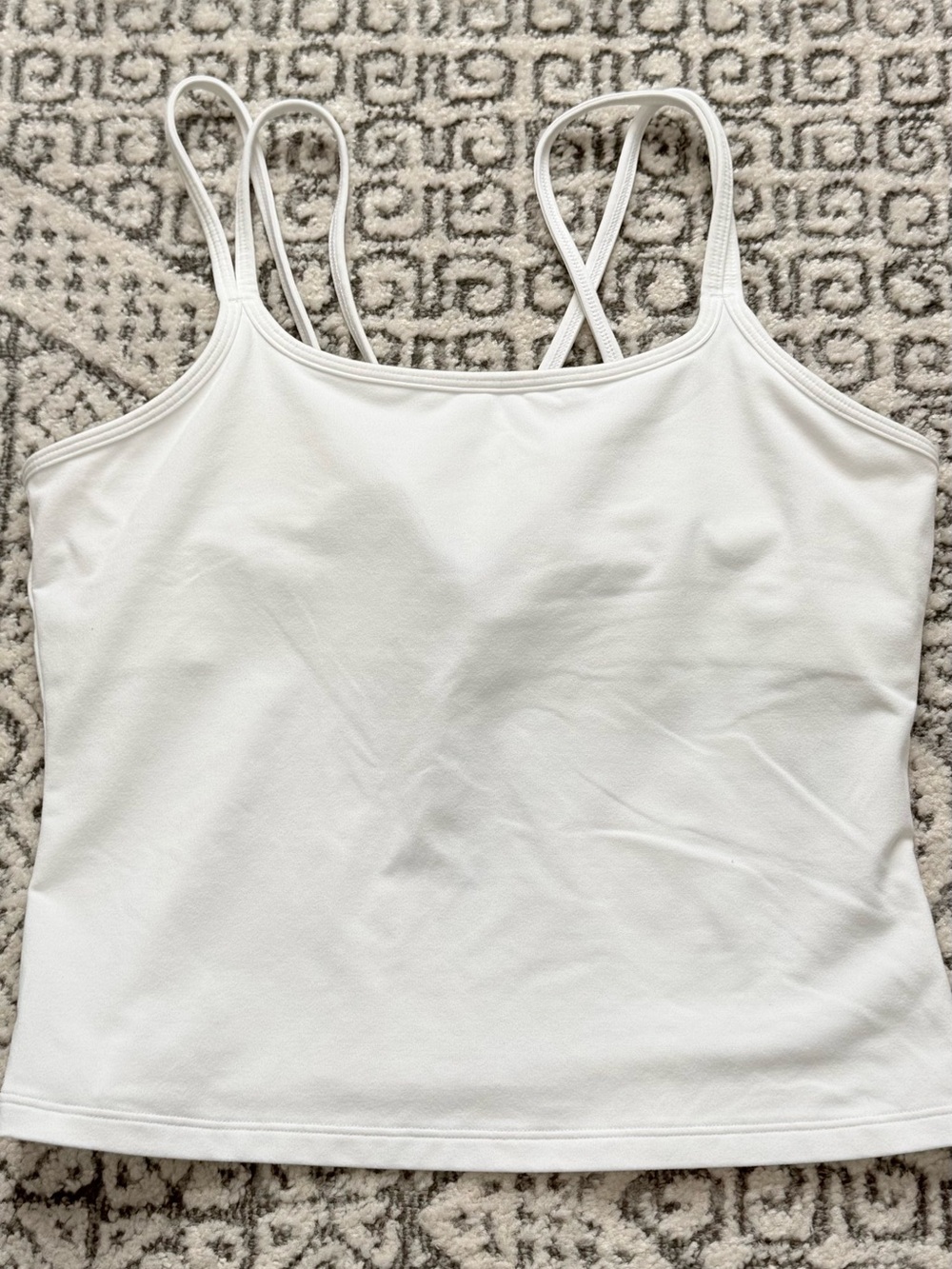 Under Armour White Double-Strap Camisole Tank